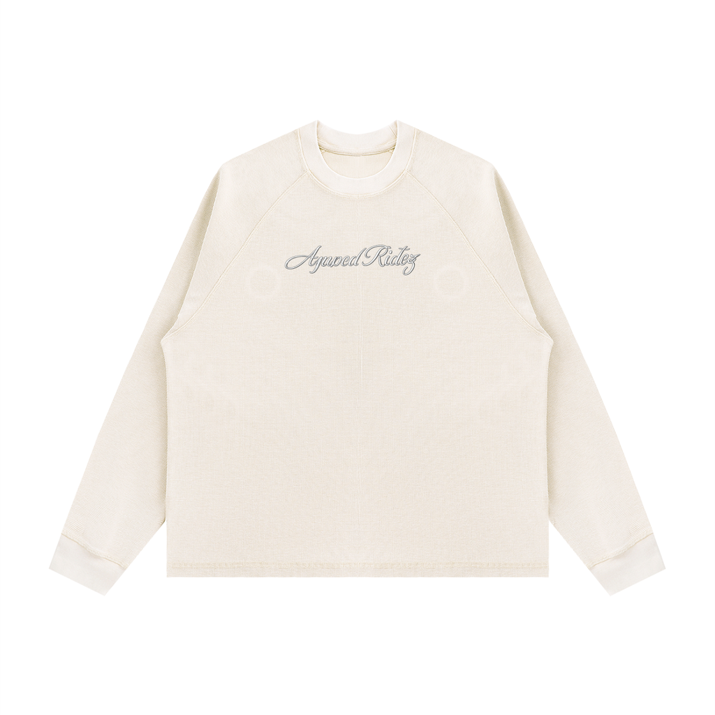 Unisex Vintage Wash Boxy  Waffle T-Shirt