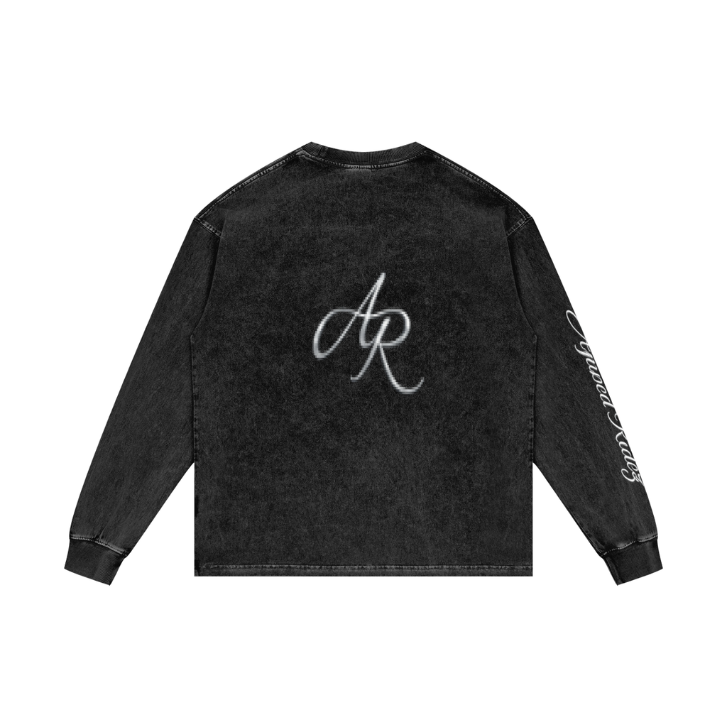 Acid Wash Oversize Long Sleeve T-Shirt