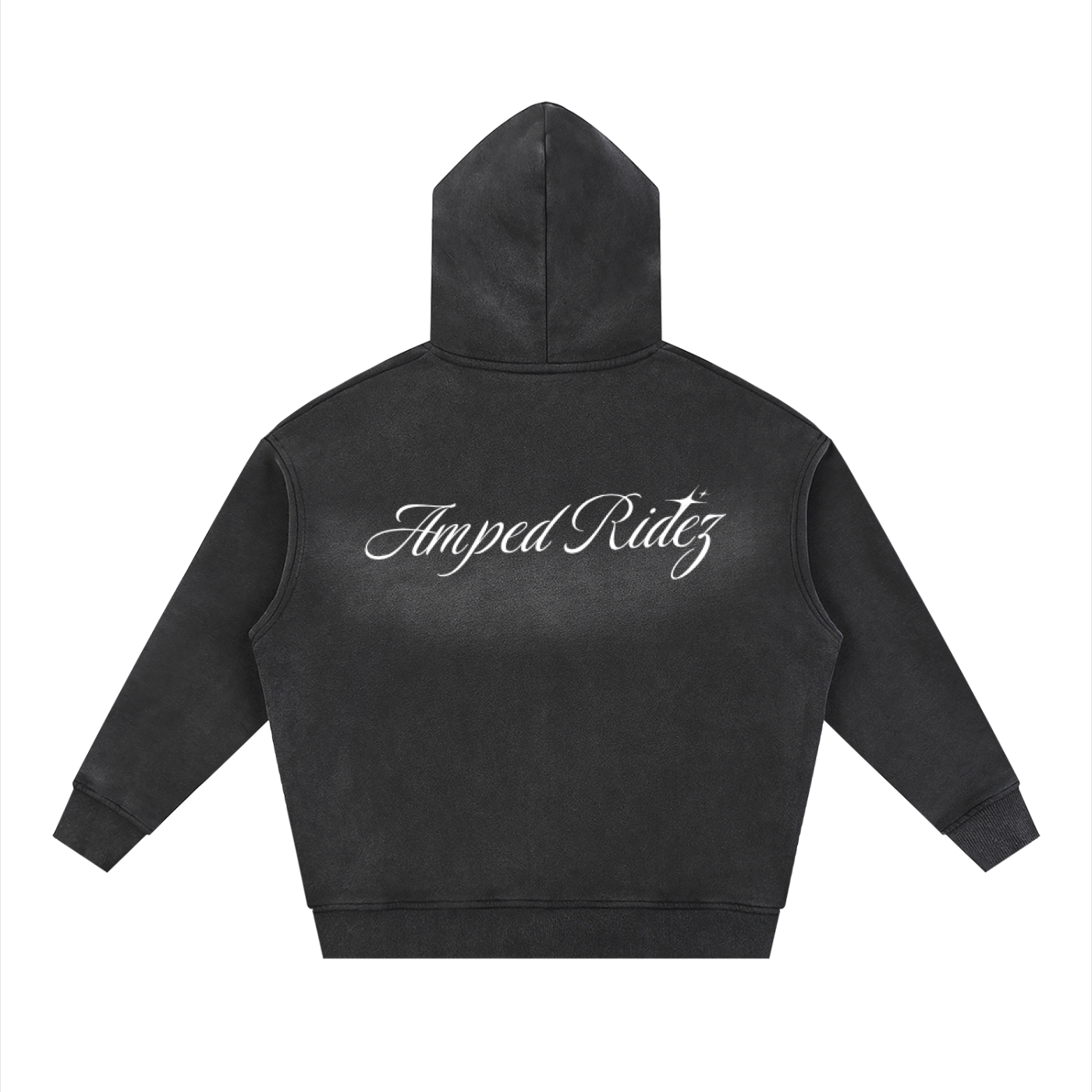 Sunfade Two-way Zipper Boxy Fleece Hoodie