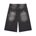 Men’s Vintage Wash Wide Leg Denim Shorts