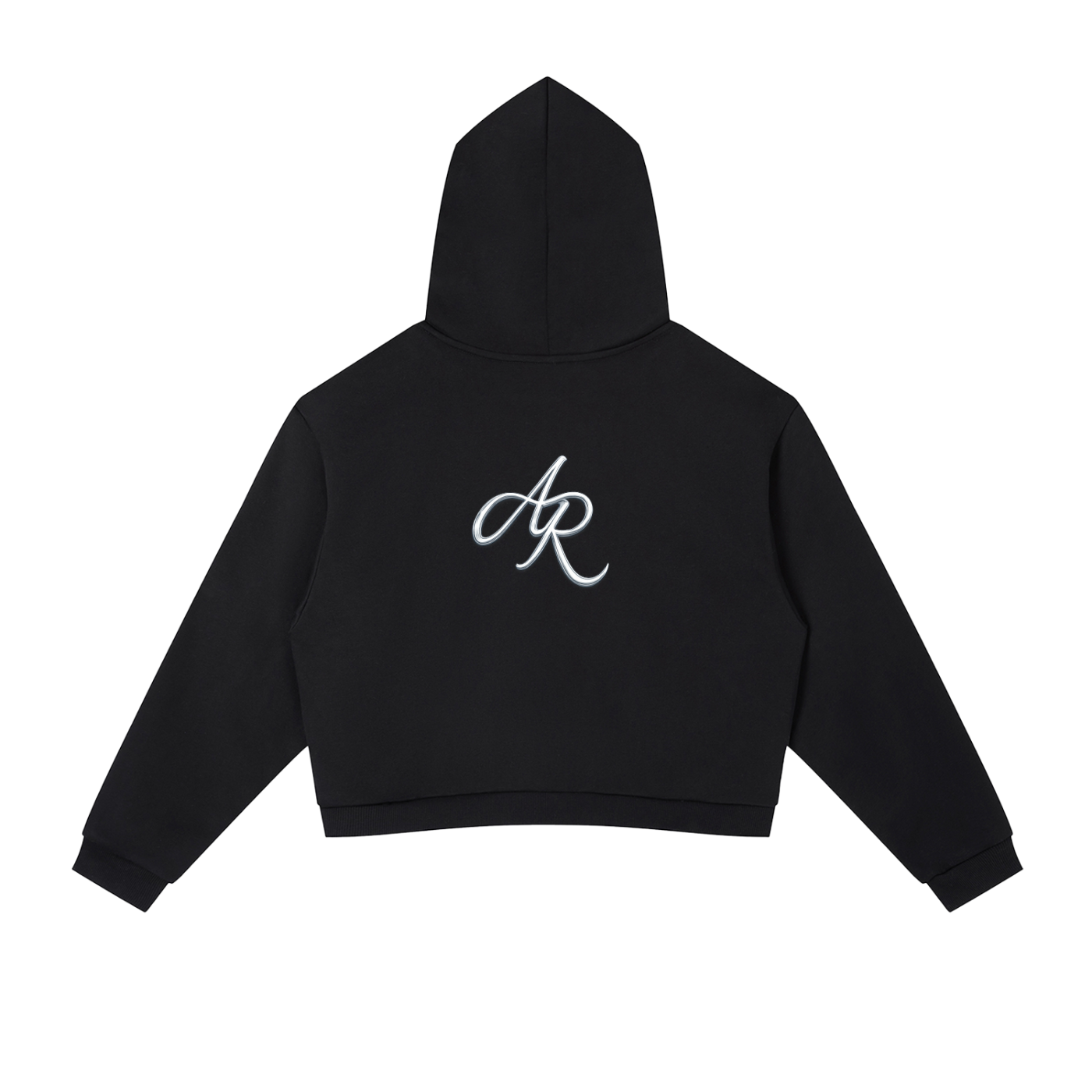 Contrast Side Stripe Cropped Hoodie